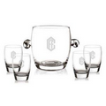 Belfast Ice Bucket & 4 On-The-Rocks Glasses